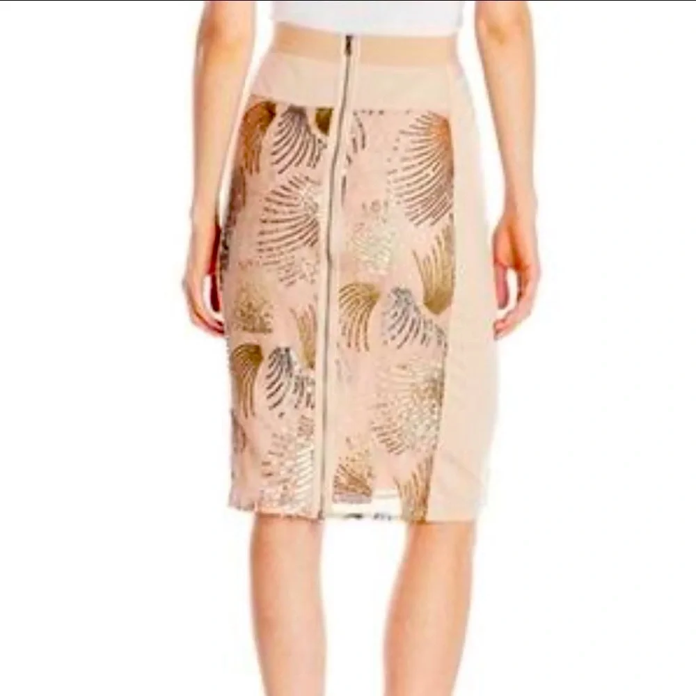 BCBGMaxAzria lace sequined